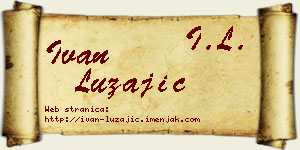 Ivan Lužajić vizit kartica